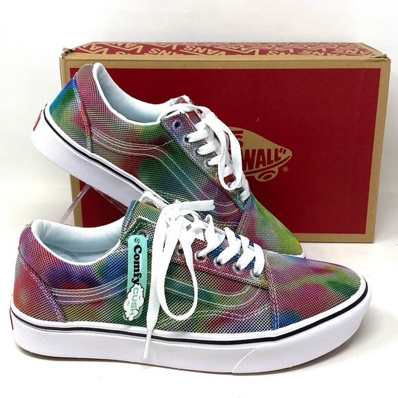 Vans Shoes - VANS Comfycush Shoes Women's Old Bloom Canvas Multicolor Casual Size VN0A5DYCB1T